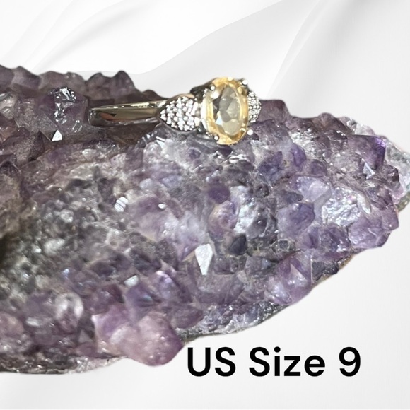 Natural Citrine Gemstone Ring - Picture 5 of 8